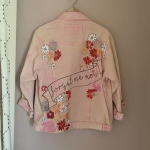 ASOS floral denim jacket - forget me not
